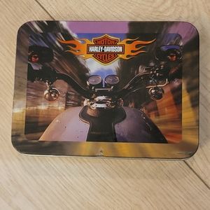 3/$40- "HARLEY DAVIDSON" COLLECTORS PLAYING CARD SET, IN TIN CASE